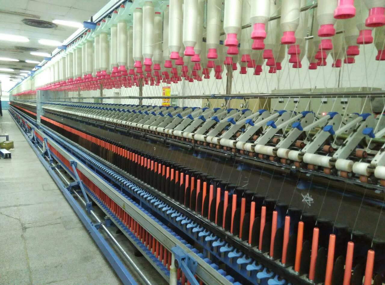 经纬股份榆次分公司jwf1568型超长细纱机试纺成功